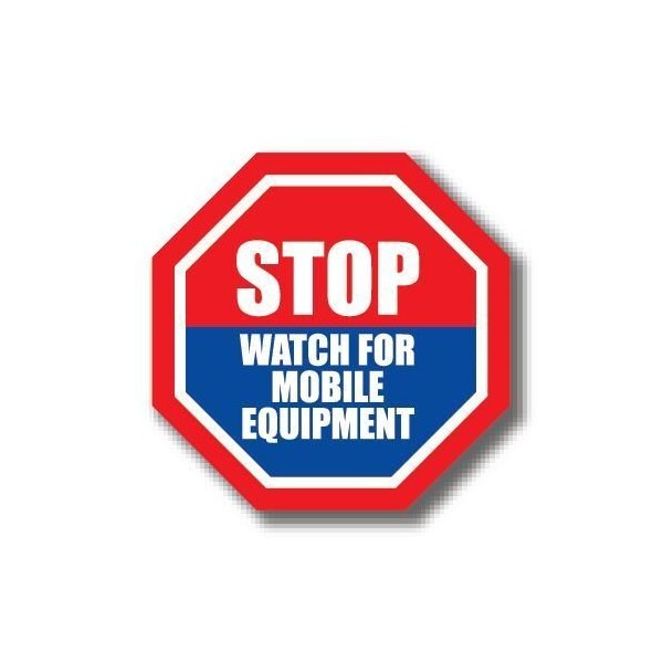 Ergomat 20in OCTAGON SIGNS - Stop Watch for Mobile Equipment DSV-SIGN 400 #1059 -UEN - main